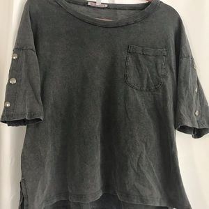 Grey crop top (one size)